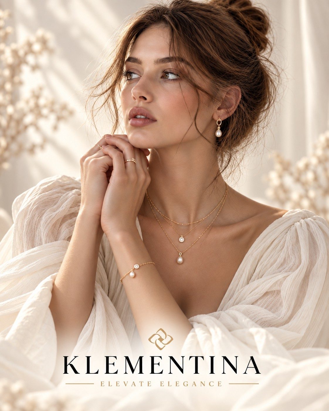 Klementina jewellery editorial model